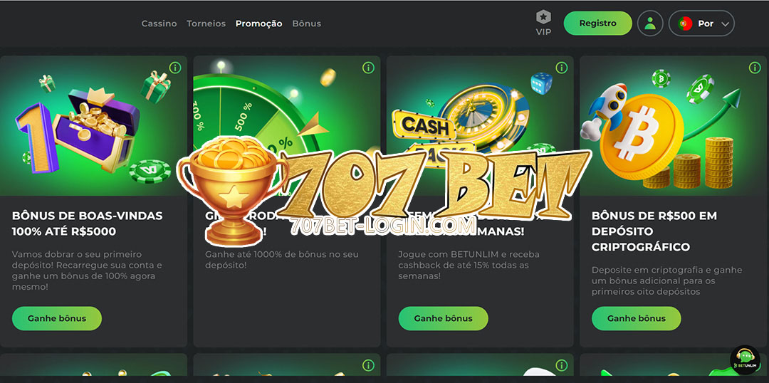 707 bet Bônus
